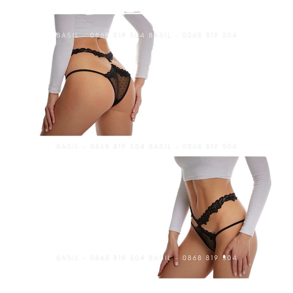 Quần lót nữ S10 ren chấm bi gợi cảm BASIL