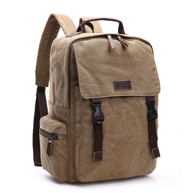 Balo nam nữ thời trang vải canvas BL0016 - đi học, đi làm, đi chơi, đựng laptop