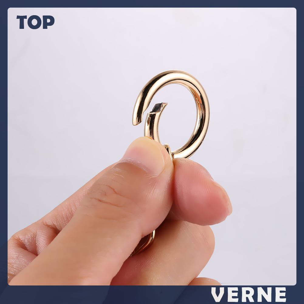 Set 2 Móc Khóa Túi Xách Hình Tròn 2cm Bằng Kim Loại Diy