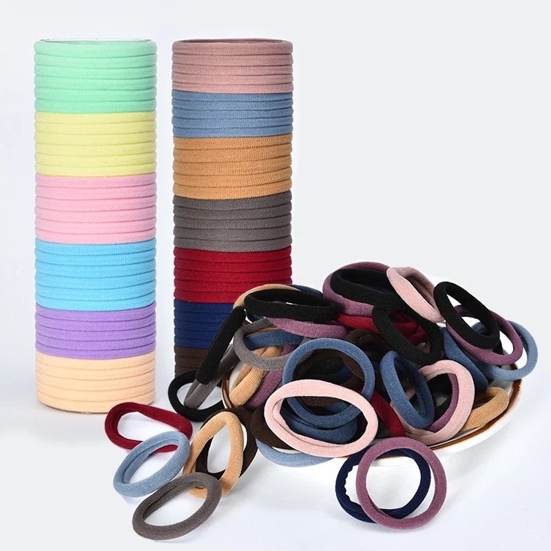 Dây Buộc Tóc Nylon Co Giãn / Giá Đỡ Dây Buộc Tóc Đuôi Ngựa Nhiều Màu Sắc Dành Cho Trẻ Em