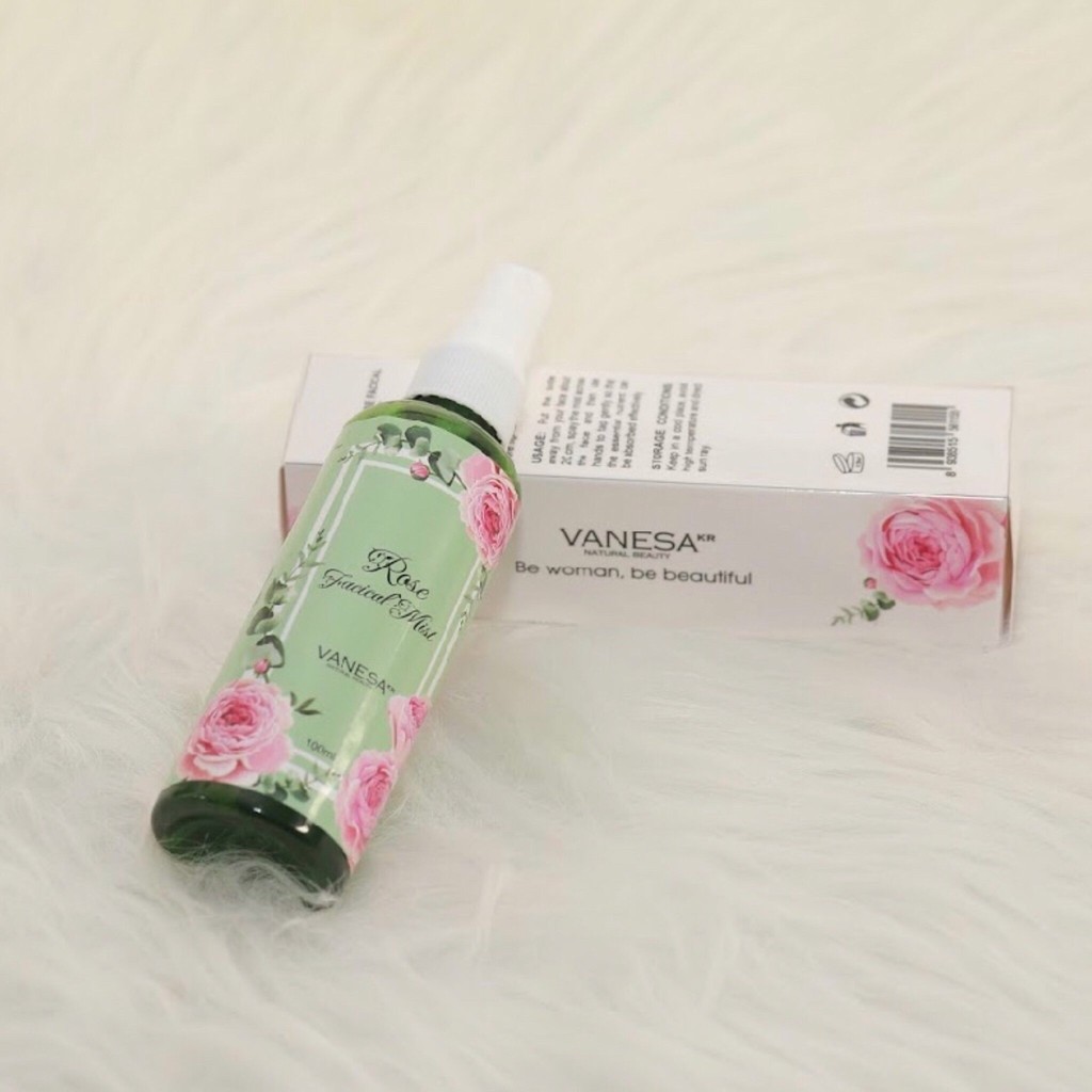 Xịt khoáng hoa hồng Vanesa kiêm toner