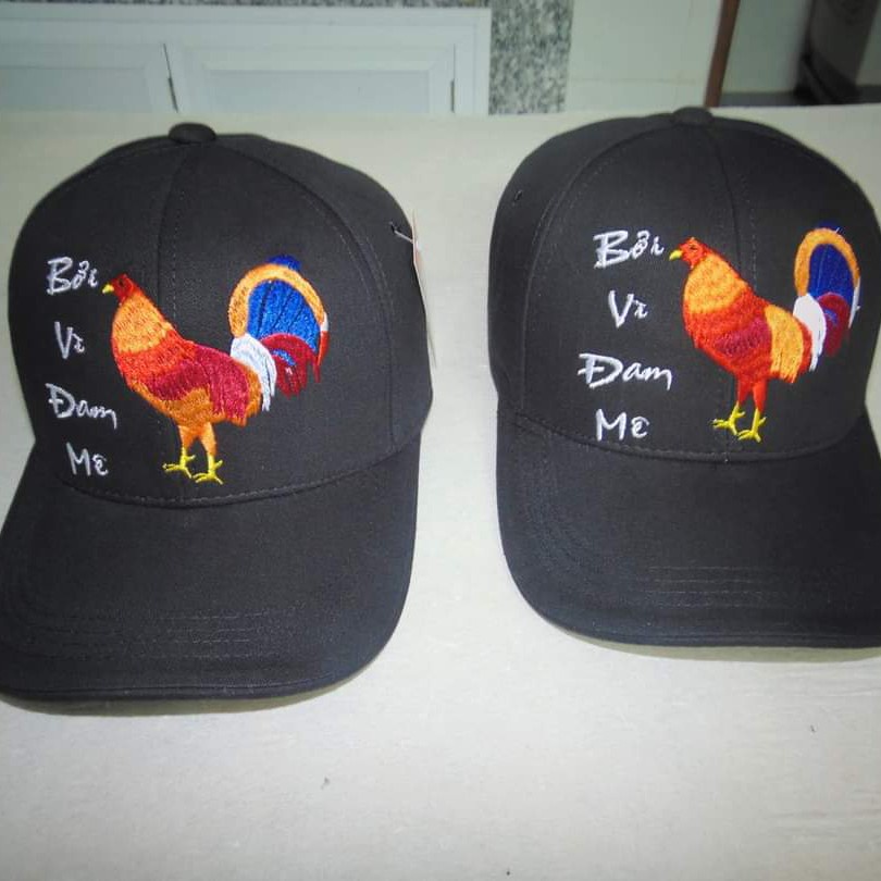 Nón Mũ Lưỡi Trai, Nón Kết Nam Nữ Thêu Logo Theo Yêu Cầu Hình Gà, Rồng Độc Đáo