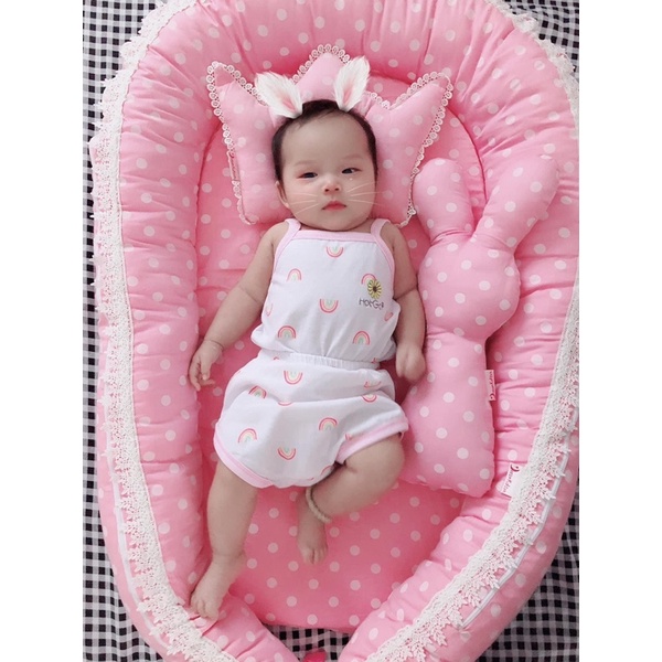 Nôi vải cho bé - có vỏ và ruột riêng, ảnh chụp thực tế