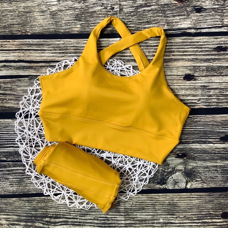 Set bra dây chéo cao cấp tập gym,yoga và thể thao