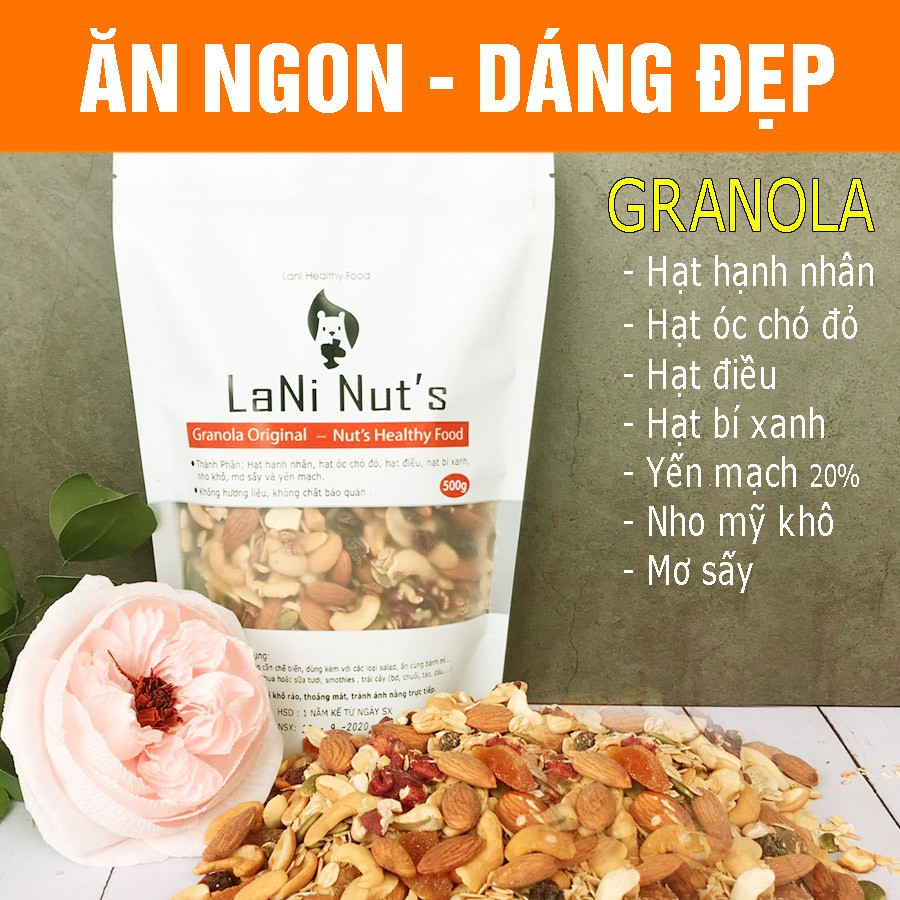 Ngũ Cốc hạt Granola Combo 2 gói【Ăn Kiêng】Dinh Dưỡng Buổi Sáng Siêu Ngon 500g