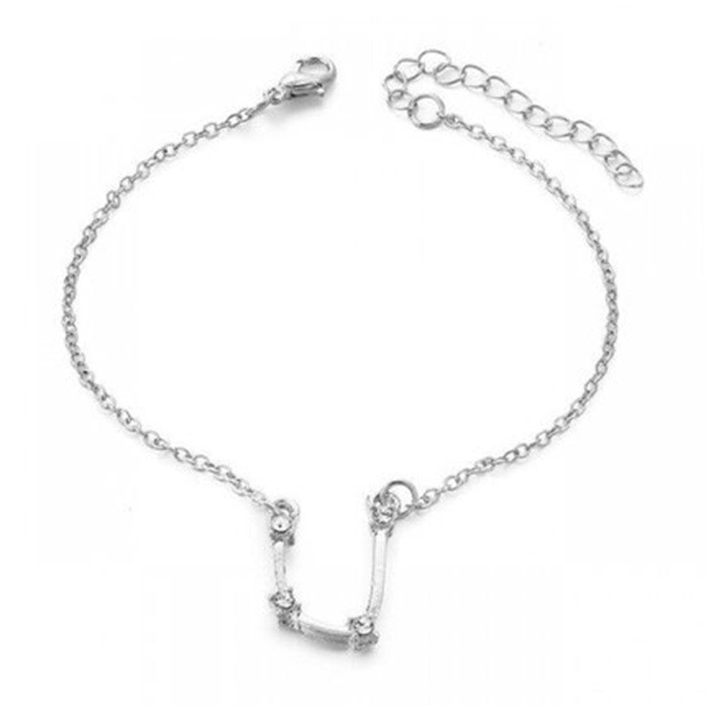 Vòng Tay Mặt Hình Chòm Sao Phối Đá Lấp Lánh Thời Trang Cho Cặp Đôi