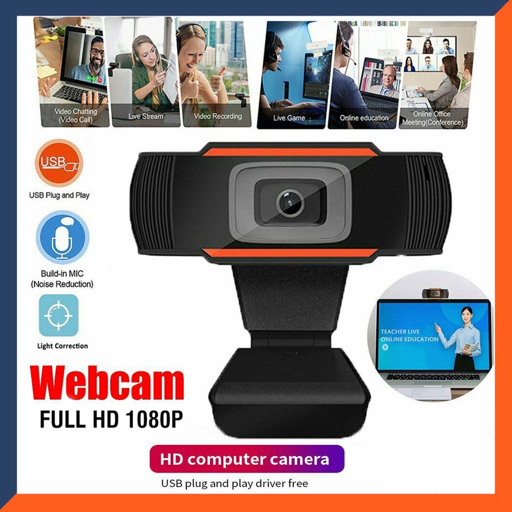 [Freeship⚡️]Webcam Máy vi tính, Laptop FULL HD 1080P, Kèm Mic, Học &amp; Dạy trực tuyến