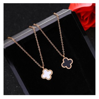 Dây chuyền titan cỏ 4 lá may mắn phụ kiện trang sức ulzzang hàn quốc - 🔝🔝 Popanda