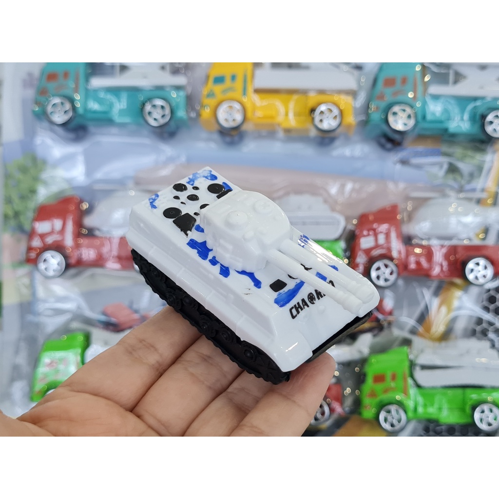 Xe Mô Hình Đồng Giá 15k - Mã 399-J05-03 . Xe Tăng Mini Chất Liệu Nhựa Không Có Chạy Trớn