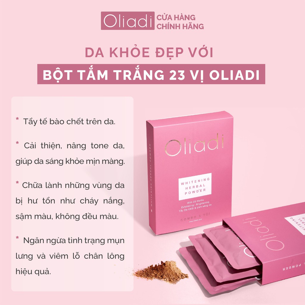 BỘT TẮM TRẮNG 23 VỊ THẢO MỘC OLIADI CHÍNH HÃNG