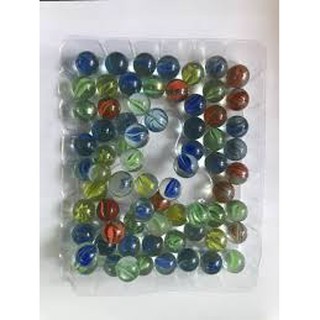 Combo 140 viên bi ve 8 khía đủ màu size 1.6 cm bằng thủy tinh