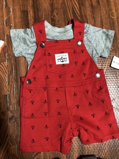 Yếm Carter's kèm áo phông so cute dành cho các bé