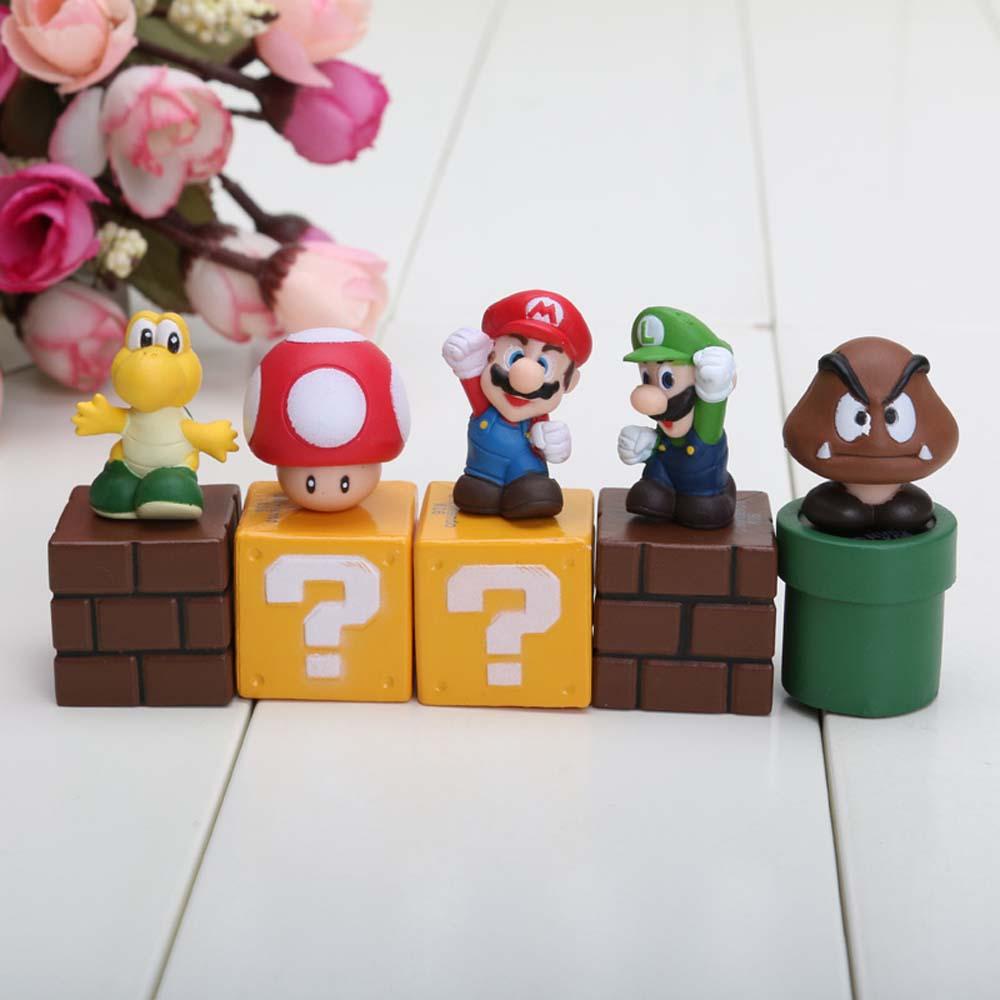 LILYES Mô Hình Đồ Chơi Nhân Vật Hoạt Hình Mario Bros.