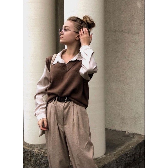 (ảnh thật ở cuối) full set gile áo lên, quần tây phong cách 𝑑𝑎𝑟𝑘 𝑎𝑐𝑎𝑑𝑒𝑚𝑖𝑎 𝐫𝐚𝐧𝐝𝐨𝐦𝐛𝐞𝐢𝐛𝐞𝐢 | BigBuy360 - bigbuy360.vn