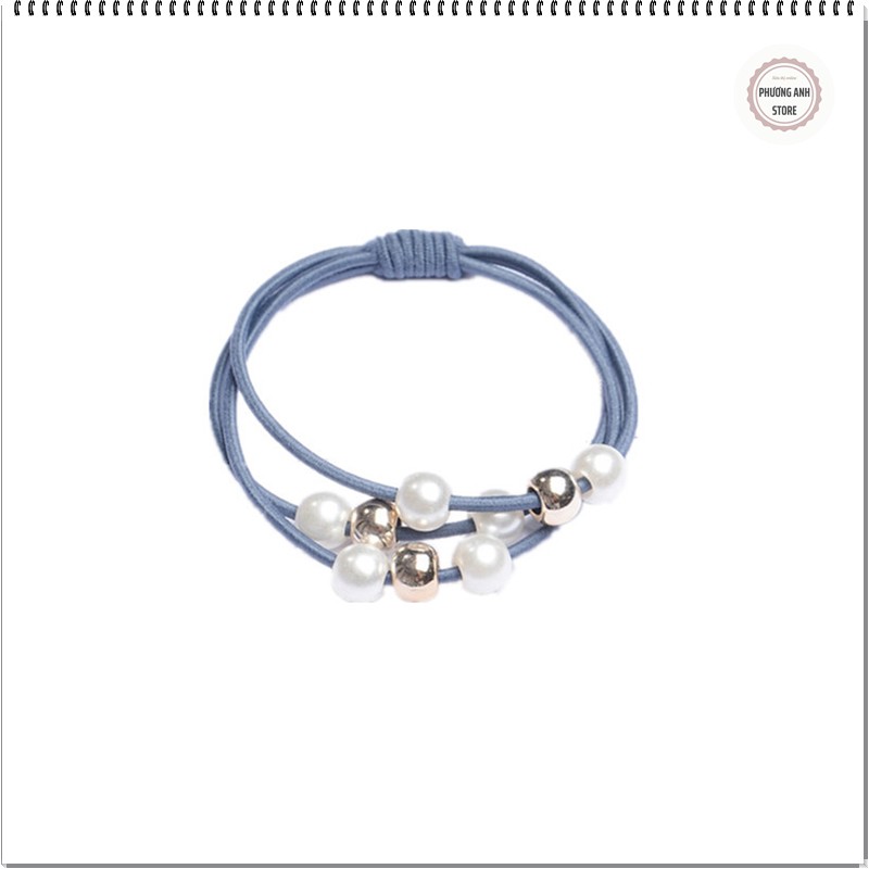 [FREESHIP XTRA ]Dây buộc tóc ngọc trai phong cách Hàn Quốc siêu dễ thương.