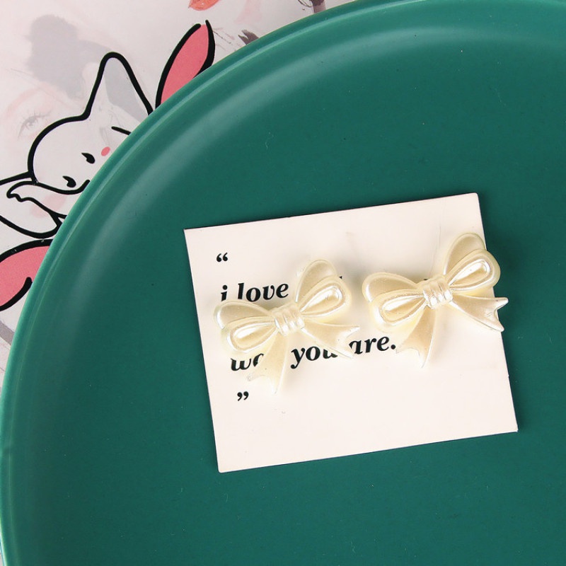 Set 10 Mặt Dây Chuyền Hình Nơ Đính Ngọc Trai Xinh Xắn