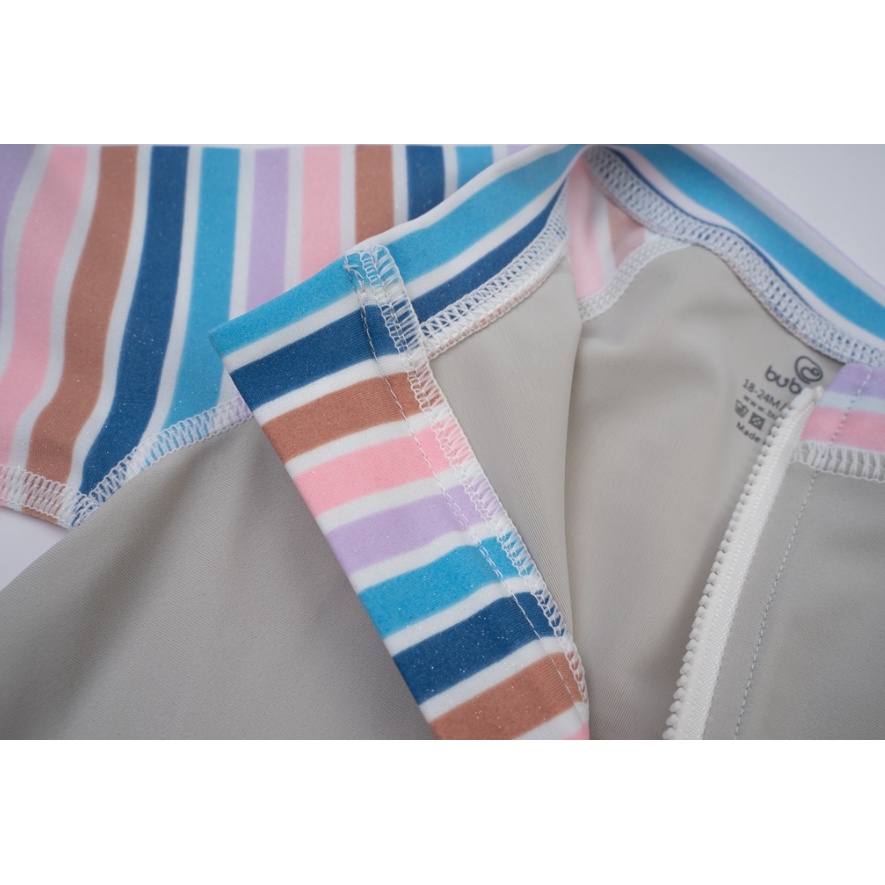 Bộ đồ bơi liền dài tay bé gái - BU Aqua BU Baby