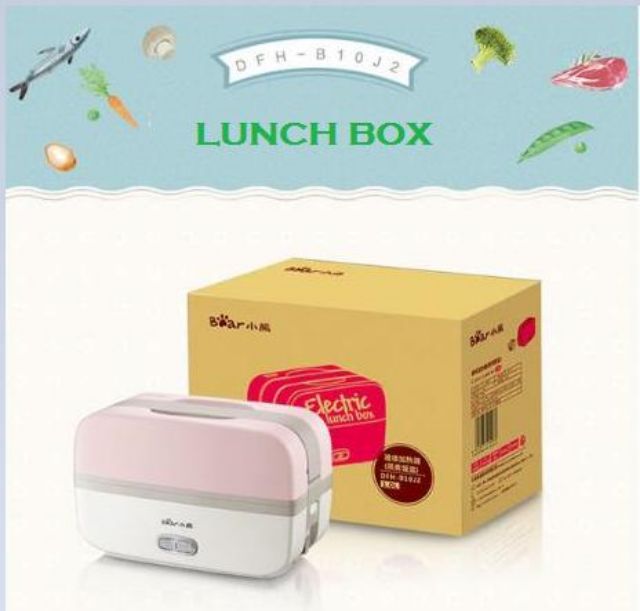 (TẶNG THÌA ĐŨA INOX, TÚI GIỮ NHIỆT 2 KHAY INOX) HỘP CƠM CẮM ĐIỆN CAO CẤP BEAR DHF-B10J2 | BigBuy360 - bigbuy360.vn