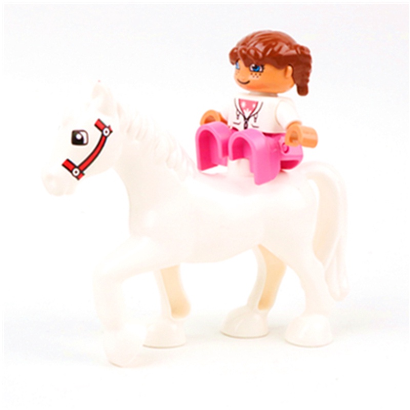 Bộ Đồ Chơi Lắp Ráp Lego Hình Chú Ngựa Duplo Độc Đáo Cho Bé