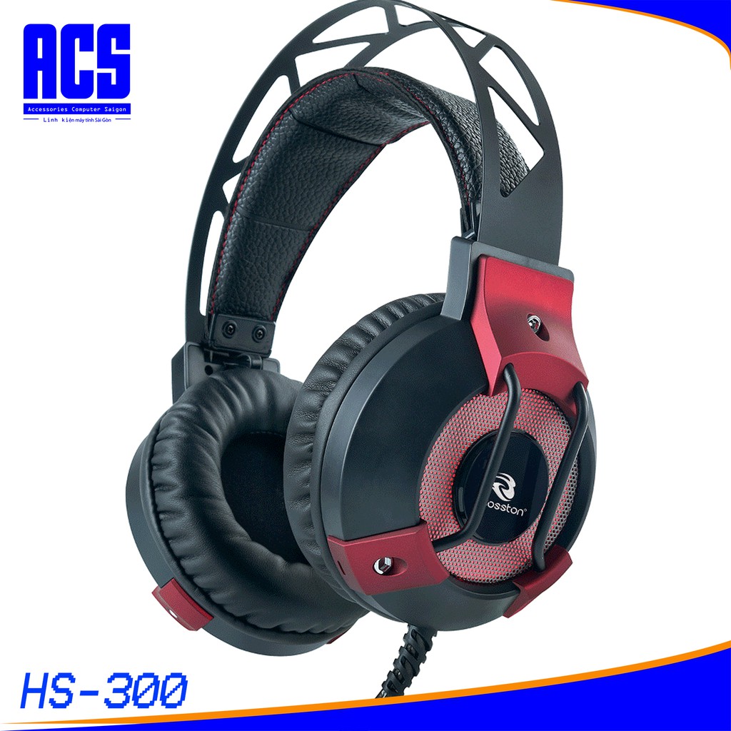 Tai nghe chụp tai chuyên Game Bosston HS300 Led đa màu / Headphone Gaming- Bảo Hành 12 Tháng