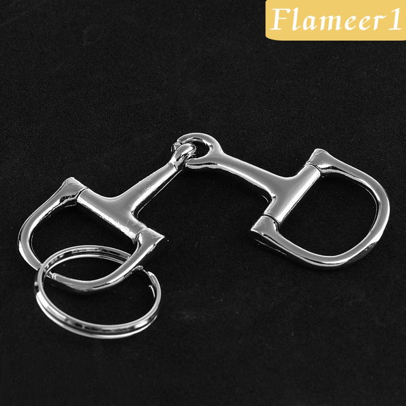 [Flameameer1] Móc Khóa Hợp Kim Bạc Mặt Hình Móng Ngựa Thời Trang Quà Tặng Nam A