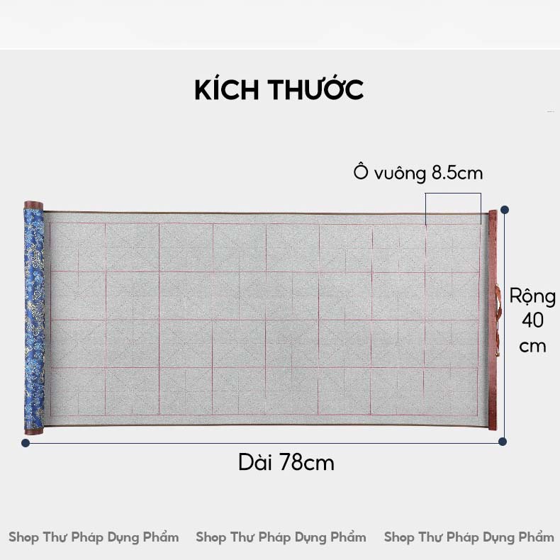 Vải Viết Thư Pháp Bằng Nước Bọc Gấm Chống Nhòe Cao Cấp