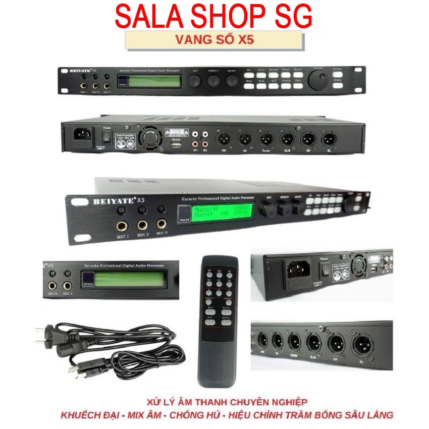Vang số giá rẻ, Vang Số Karaoke X5, Chống Hú 99%, Đa Chức Năng - Bảo Hành Uy Tín 12 Tháng - SALA SHOP SG