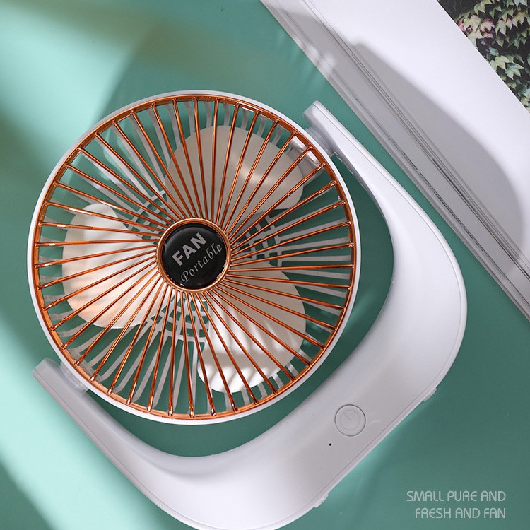 Quạt Tích Điện mini FANPORTABLE Sạc Tích điện - 3 Chế Độ Gió Mạnh Mẽ, Nhỏ gọn Tiện Lợi - Pin chạy 3-5h HUSO | BigBuy360 - bigbuy360.vn