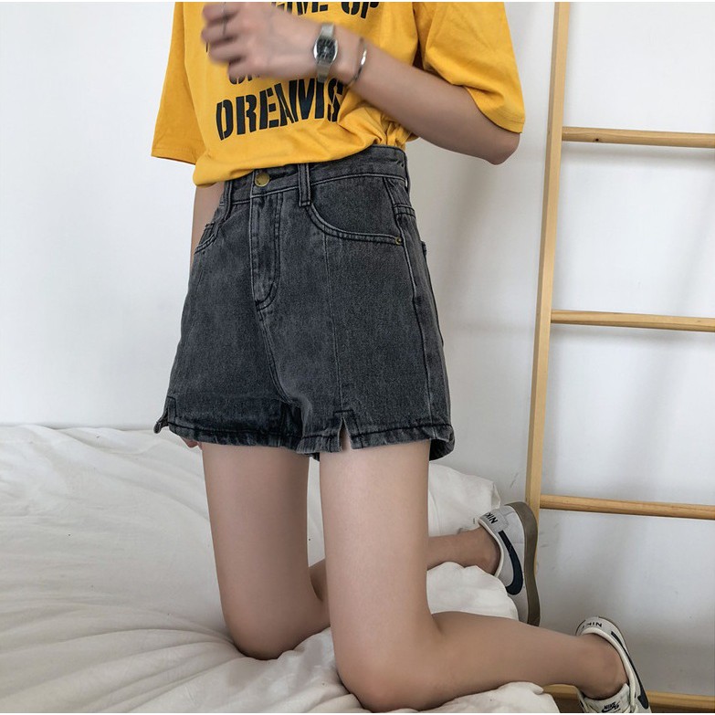 [SẴN] Quần shorts jean nữ lưng cao Ulzzang Quảng Châu QNJ27 | BigBuy360 - bigbuy360.vn