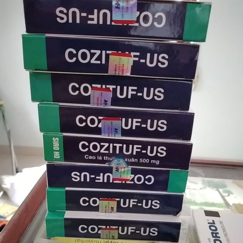 COZITUF-US cao lá thường xuân 500mg hộp 10 ống
