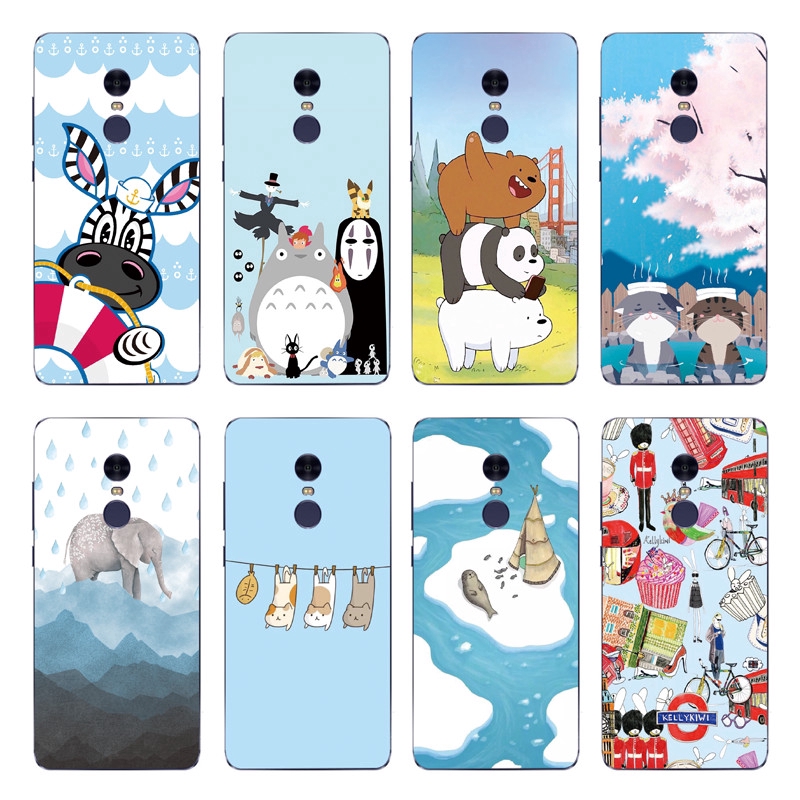 Cartoon Elephant Back Cover Xiaomi Mi 8 Pro / 8SE /Xiaomi 8 Lite /xiaomi 6X/A2 Soft TPU Case