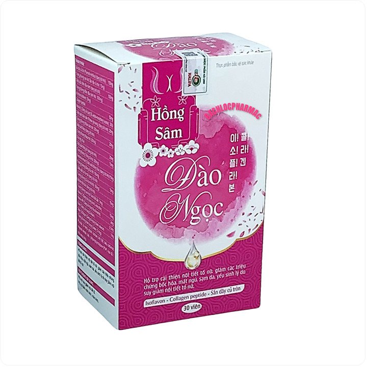 Viên Uống Hồng Sâm Đào Ngọc Giúp tăng nội tiết tố nữ
