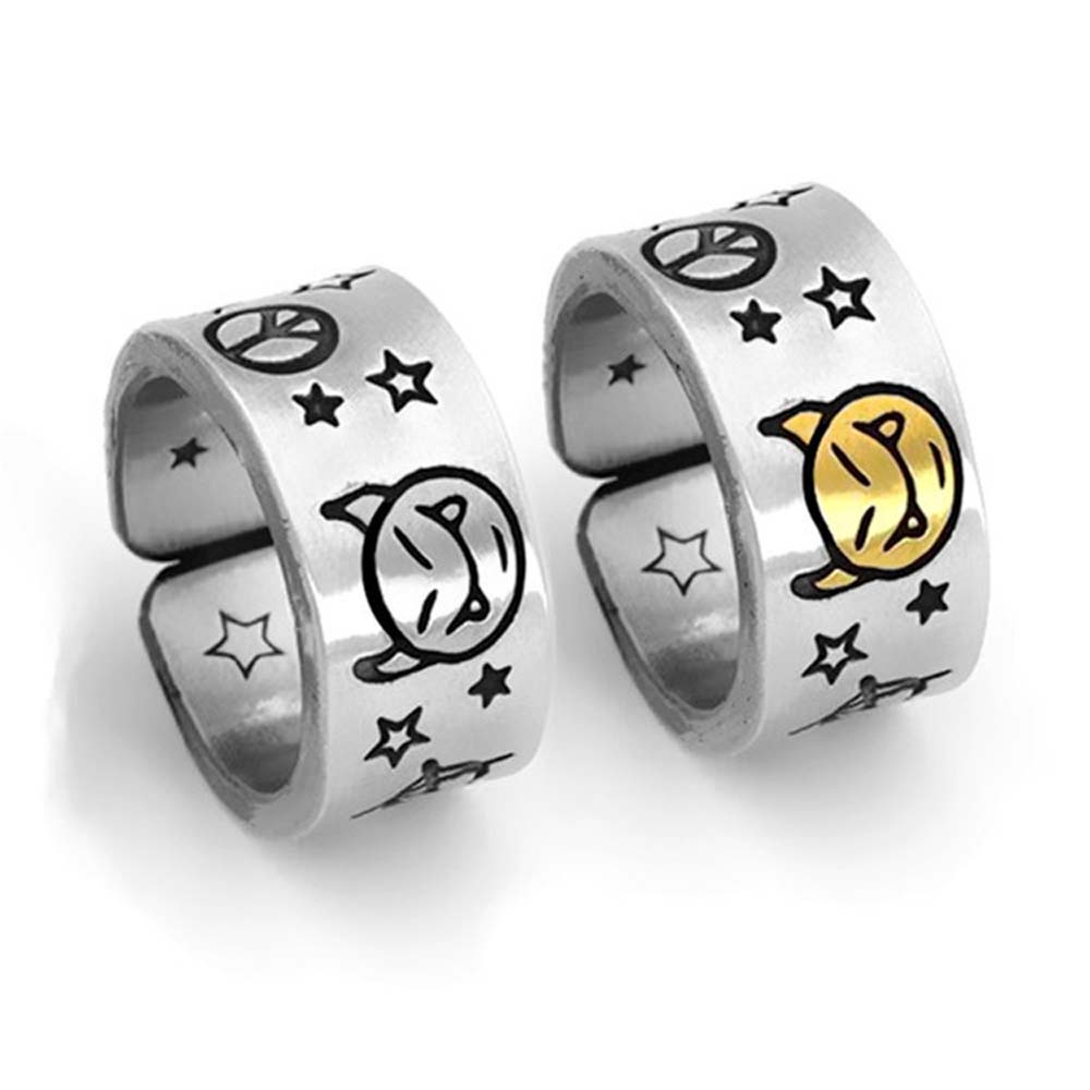 Nhẫn hở hình quỷ nhỏ phong cách hip hop Hàn Quốc thời trang cho nam và nữ