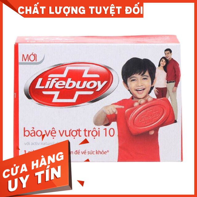 Xà bông cục Lifebuoy bảo vệ vượt trội hộp 90g