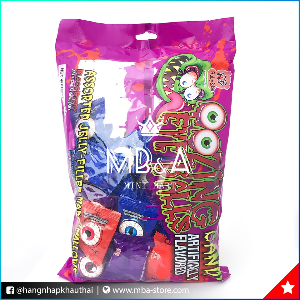 Kẹo dẻo con mắt Halloween - 250g