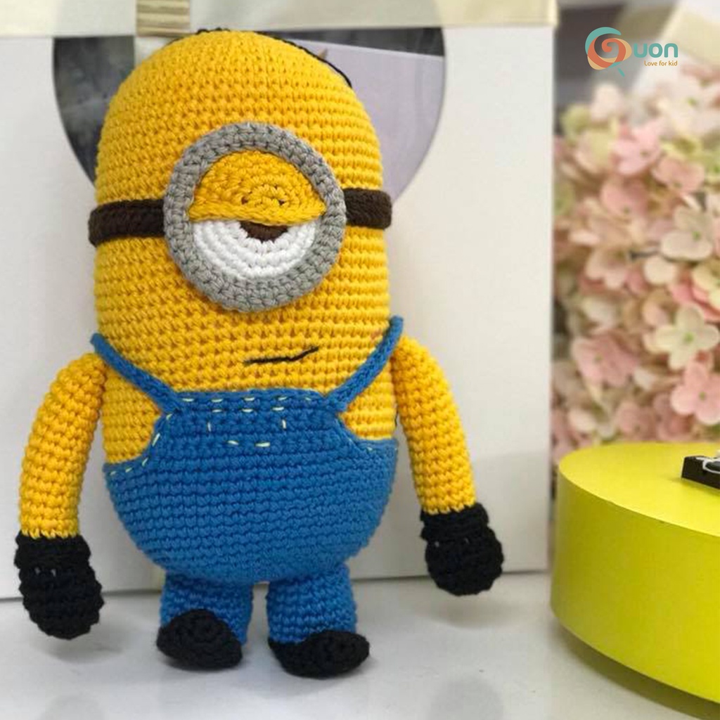 Gấu bông Minions làm thủ công bằng len cho bé - GUON