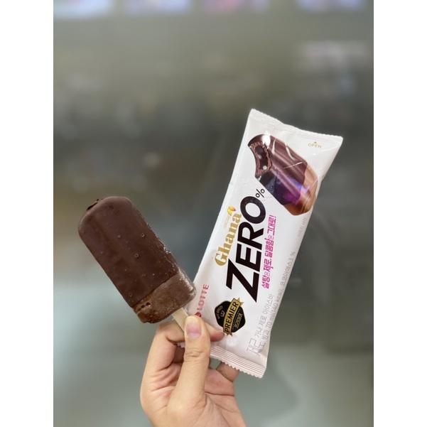 Kem Zero ghana nhân socola đắng Lotte 70 ml