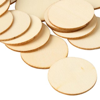 Bộ 50 miếng gỗ tròn nhỏ dùng cho bé vẽ DIY