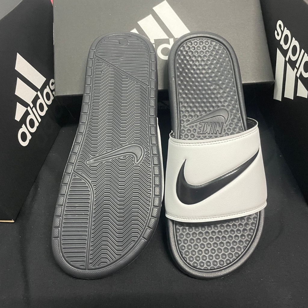 Dép Nike đen trắng quai ngang nam nữ - dép thể thao/ Dép Nike benassi swoosh 2023