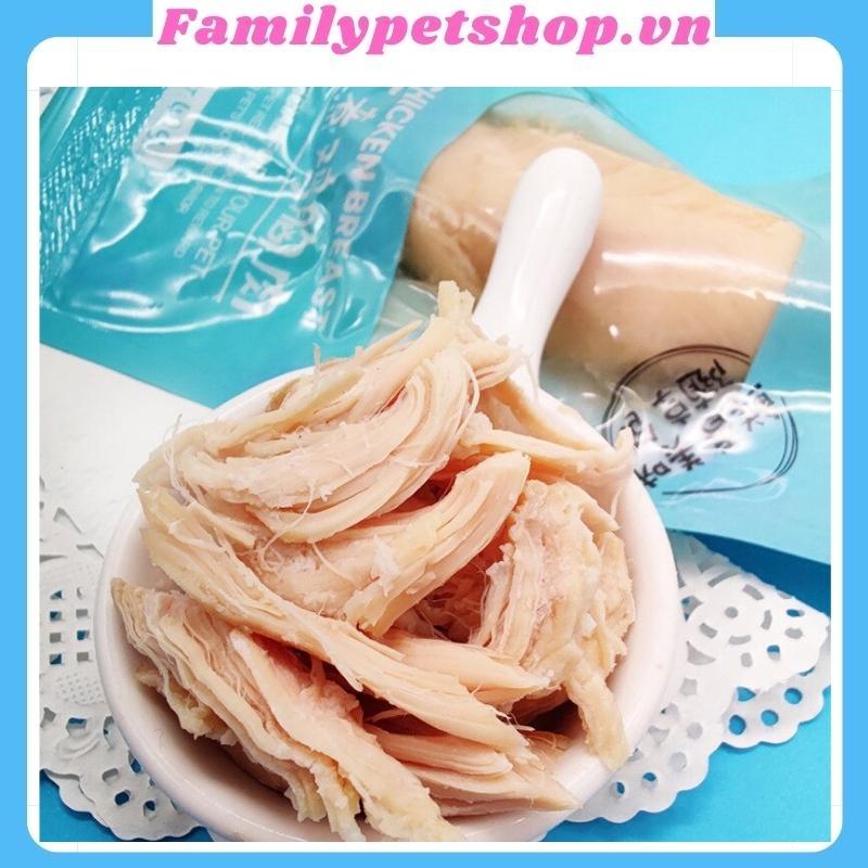 Thức ăn cho chó mèo-Ức gà hấp Masti cho thú cưng- gói 40g-familypetshop.vn