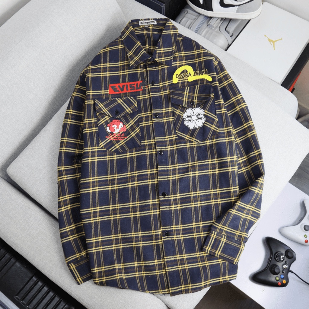 (Free Ship) Áo Sơ Mi Nam Caro Họa Tiết UVISU Máu Sắc Tươi Sáng Dễ Phối Đồ Phong Cách Trẻ Trung Hiện Đại Valentina Shop