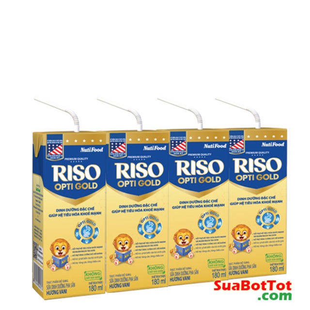 Thùng 48 Hộp sữa Riso Pha Sẵn 180ml