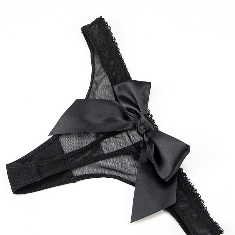 Quần lót VARSBABY N116 lọt khe phối ren nhìn thấu phong cách Lolita độc đáo