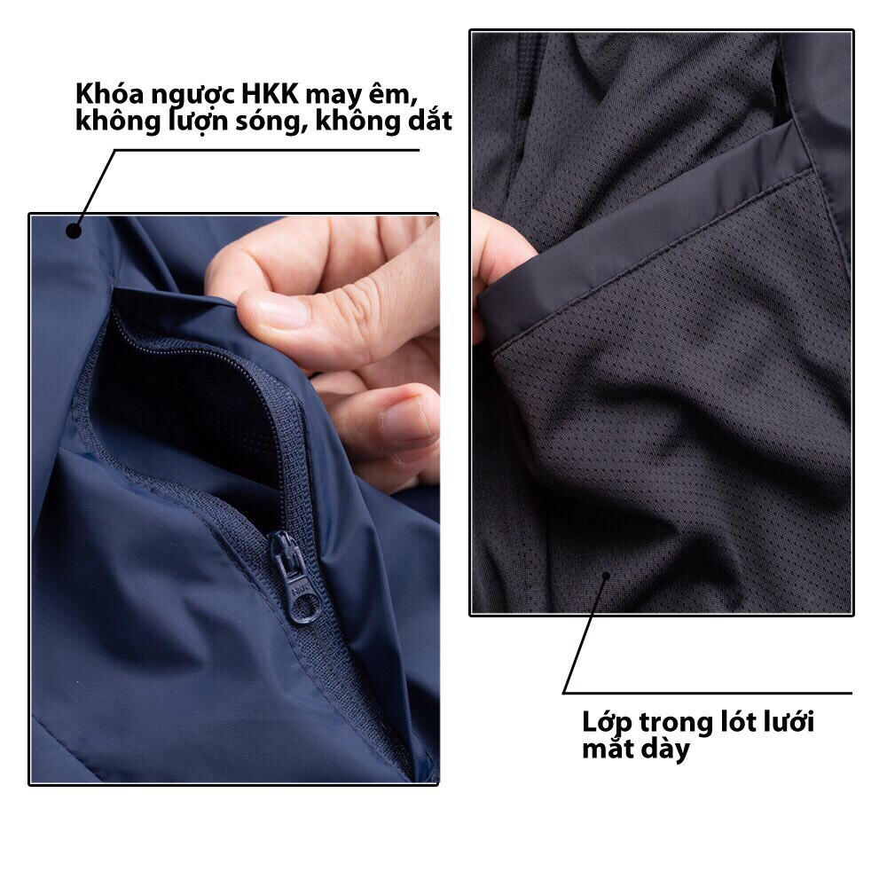 Áo Khoác Nam Vải Dù 5S (3 màu), 2 Lớp, Mũ Liền, Chống Thấm Nước, Chống Gió (00 | BigBuy360 - bigbuy360.vn