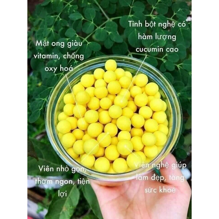 Viên tinh bột nghệ vàng mật ong Yên Sơn 500gr-4 sao OCOP-Hỗ trợ dạ dày, gan-Siêu thị nông sản D2 Mart