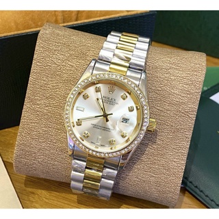 Đồng hồ nam Rolex - viền đá dây kim loại chống nước - Tokyo Shop