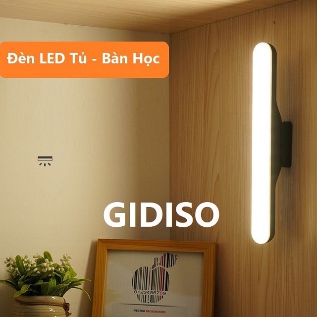 Đèn LED Trang Điểm Cảm Ứng CHẠM 3 chế độ GIDISO dùng cho bàn làm việc, bàn học, tủ sách, đèn ngủ, chống mỏi mắt | BigBuy360 - bigbuy360.vn