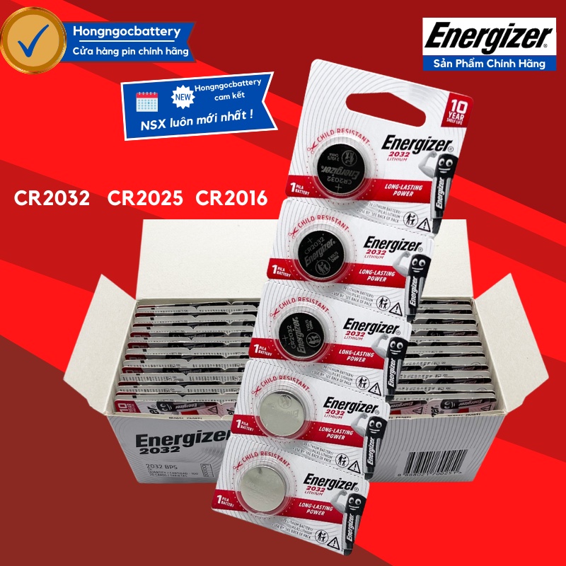 Pin CR2032 / CR2025 / CR2016 ENERGIZER Pin Smartkey Lithium 3V - Hàng .
