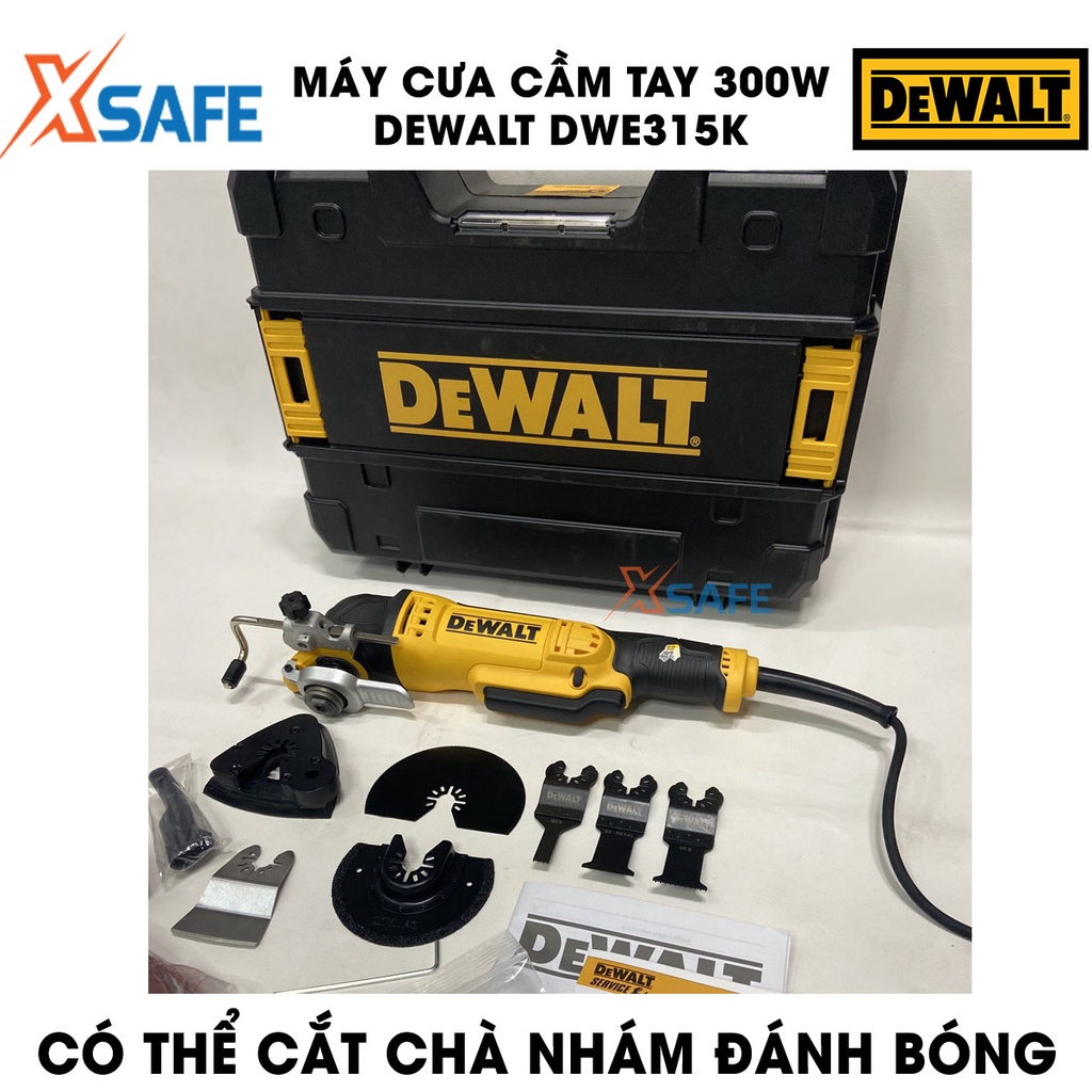Máy cưa cầm tay 300W DEWALT DWE315K Máy cưa DeWalt chế độ điều tốc trang bị đèn LED, dùng cắt, chà nhám, đánh bóng