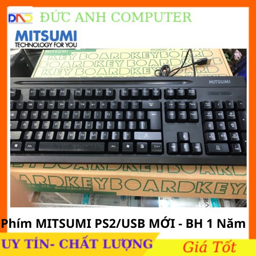 Bàn Phím Có Dây MITSUMI Cổng PS2, USB- Full Box, Bảo Hành 12 Tháng 20